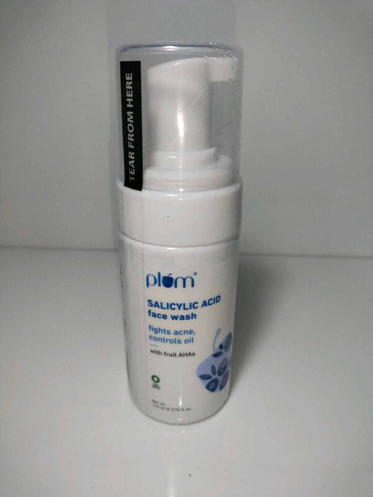 New Sealed Plum Salicylic Acid Face Wash