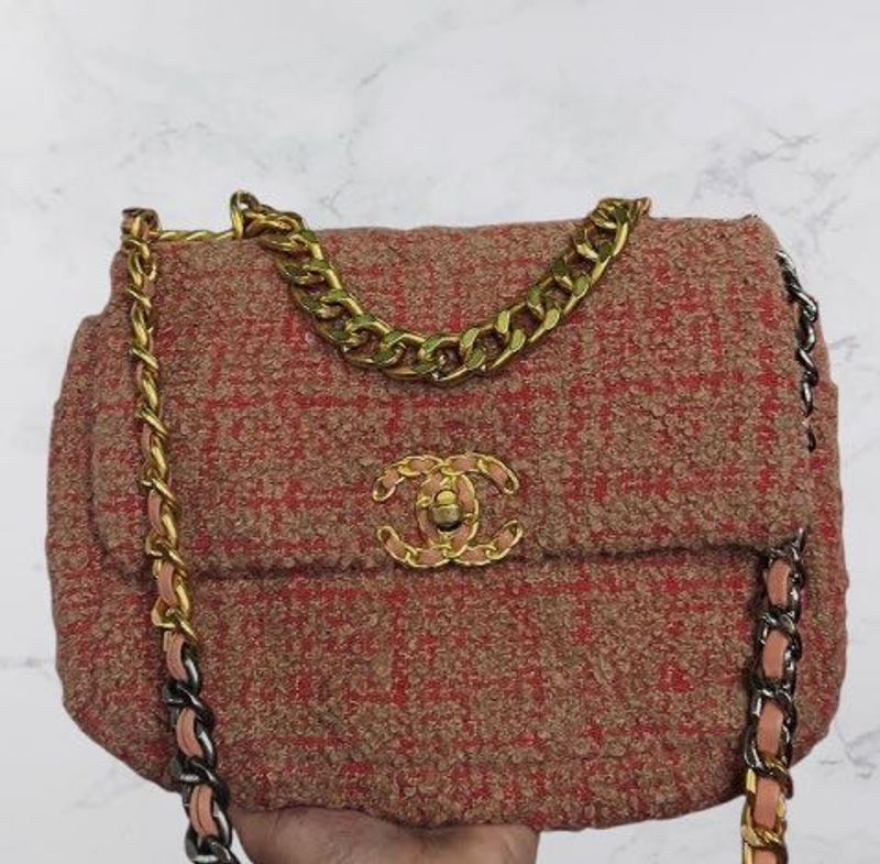 OG Channel Wallet on chain chanel 19 tweed crossbo