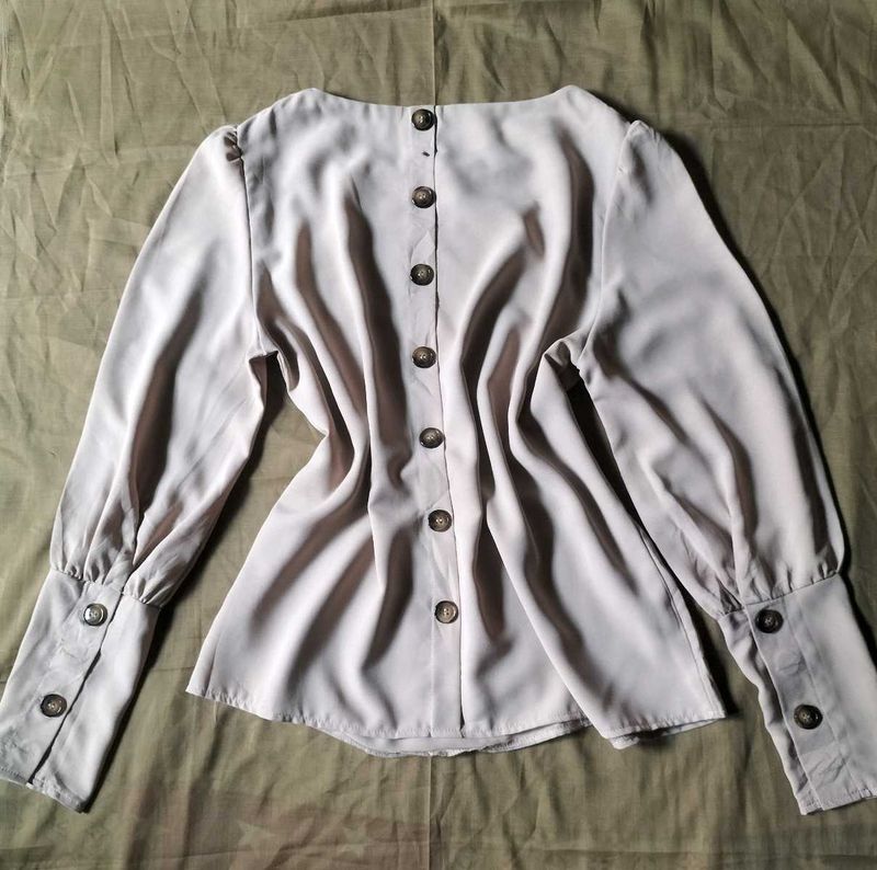 SHEIN Button Down Chic Top