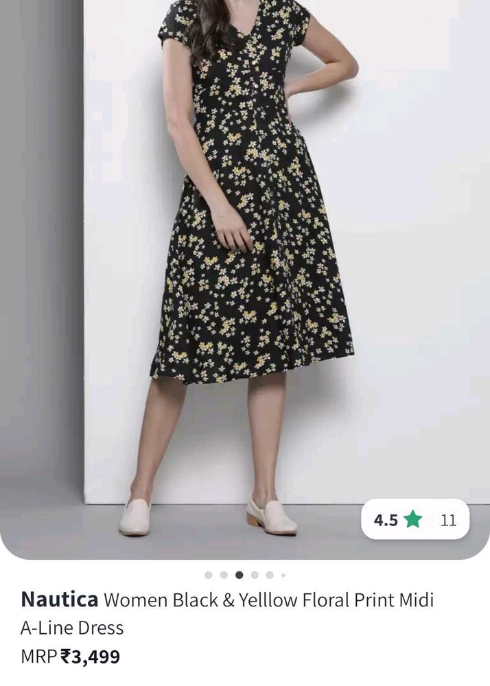 Floral Dress With Belt