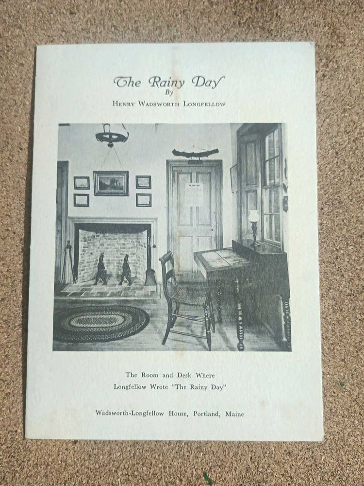 Vintage &#34;The Rainy Day&#34; Print