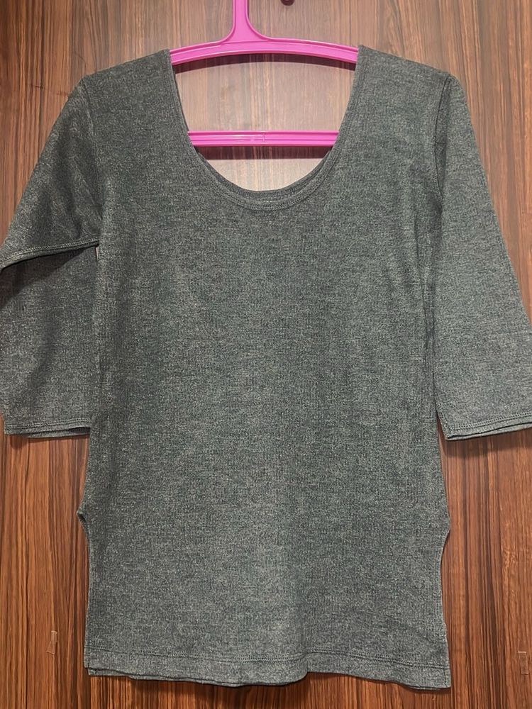 Grey Thermal Top