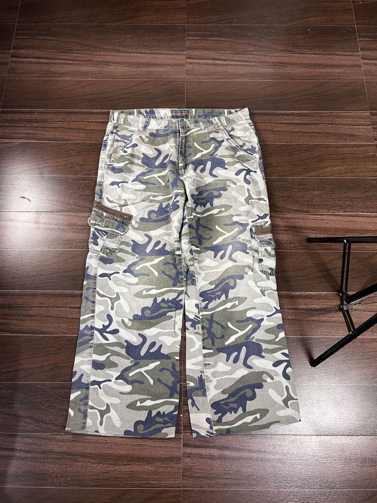 Camo Cargo Wide Leg Pants