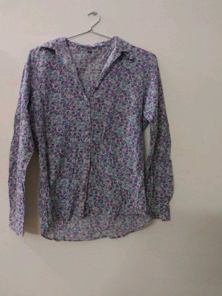 Vintage Floral Button-Down