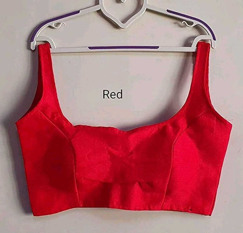 Red Saree Blouse - Free size Readymade