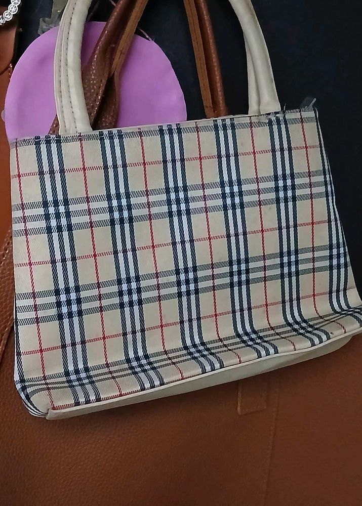 Tote Bag with Classic Burberry Plaid
