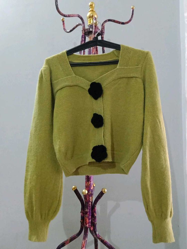 Cute Green Cardigan
