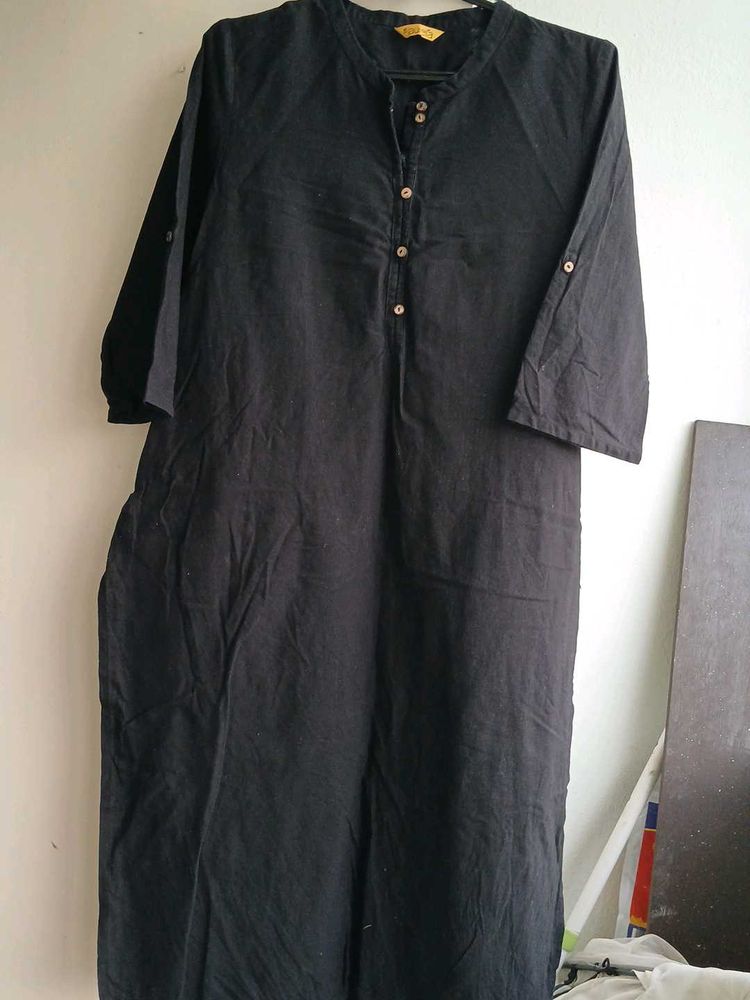 Elegant Black Kurta