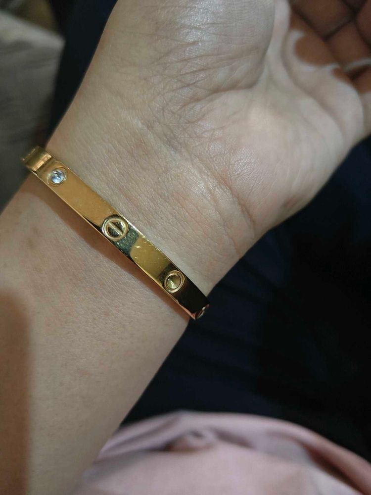 Cartier -Gold-tone Bracelet with Screw Detail