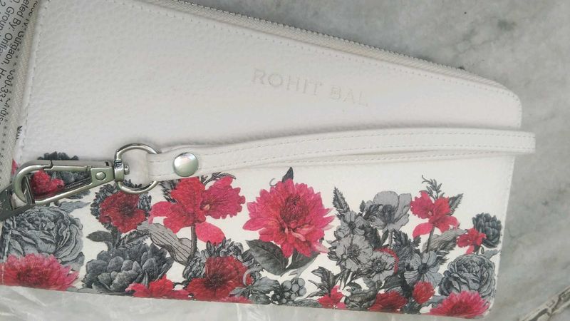 Rohit Bal Floral Wristlet