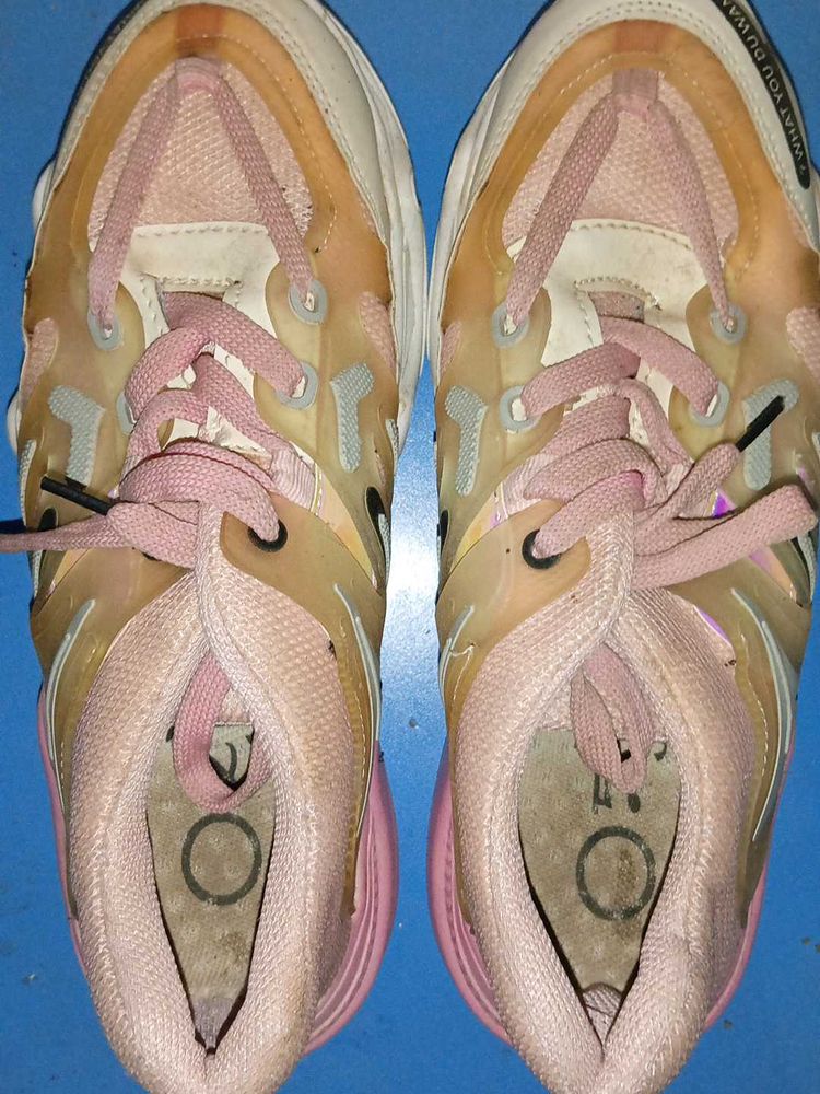 White And Pink Shoes For Girls