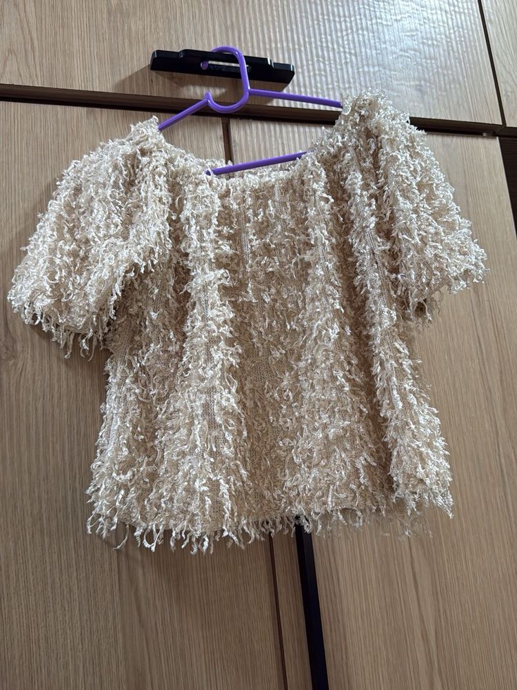Fuzzy Knit Top
