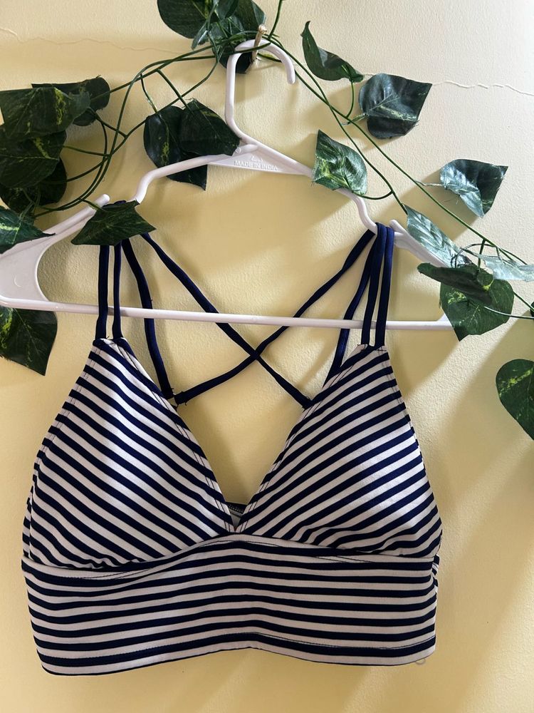Striped Bralette Top