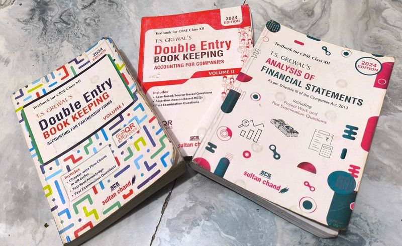ACCOUNTANCY BOOKS Class 12th(ALL 3)