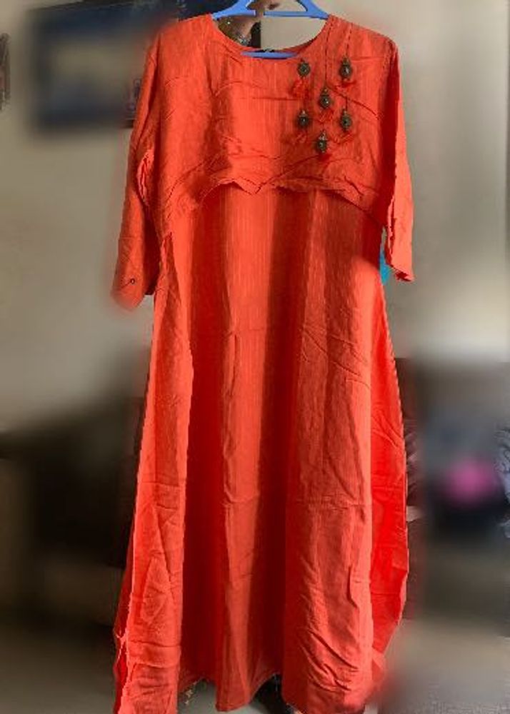Elegant Orange Kurta