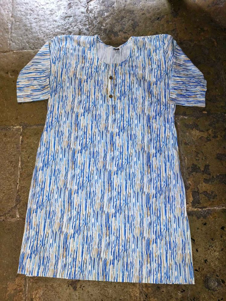 Striped Blue Kurta