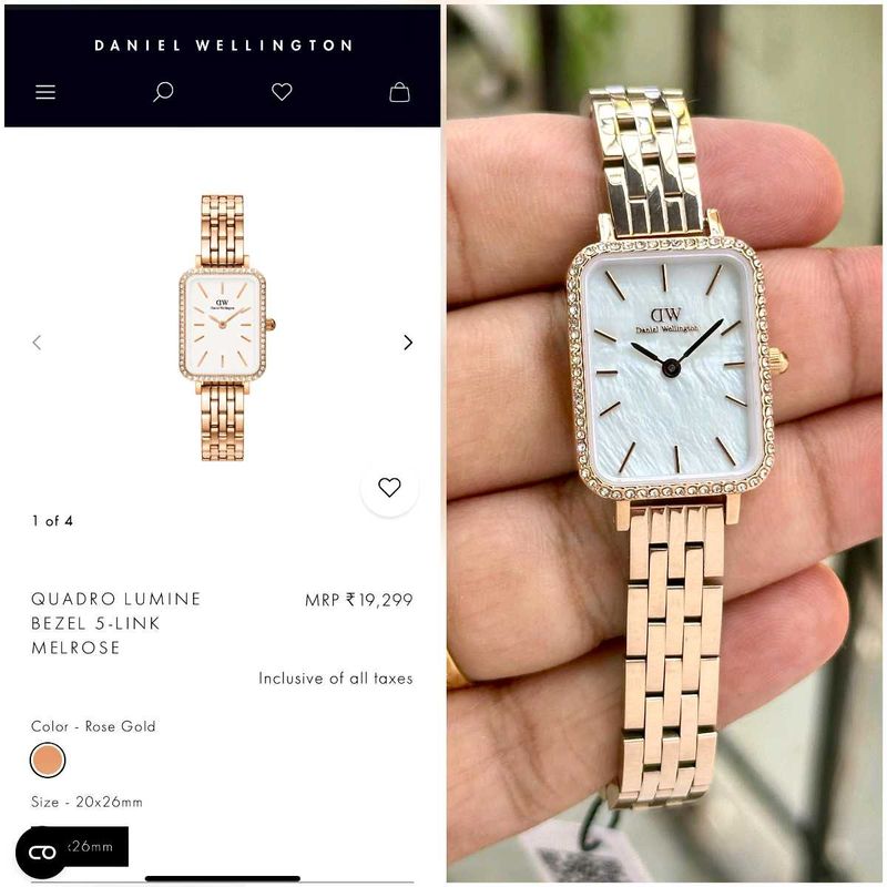 Quadro Women&#39;s MOP Analog Stainless Steel Watch*