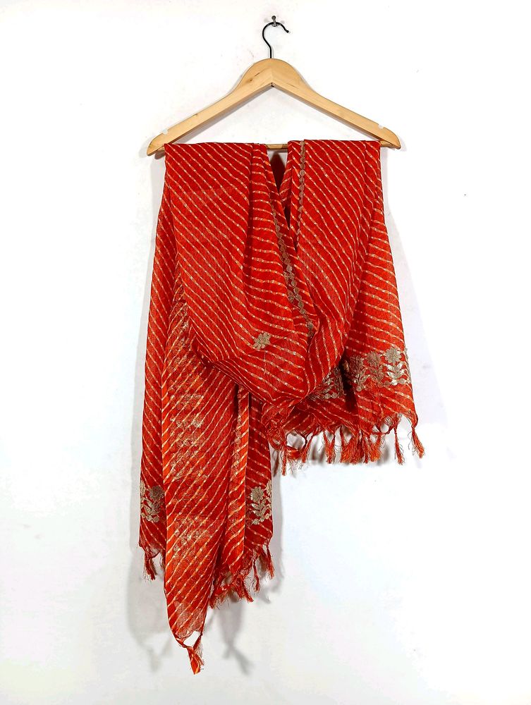 Orange Leheriya Dupatta