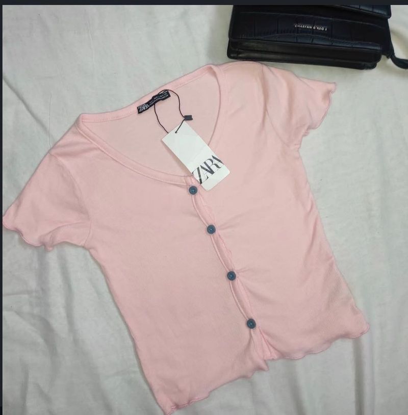 Zara Pink Top
