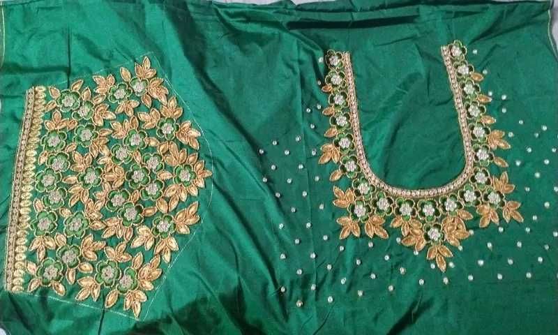 zari handwork blouse piece