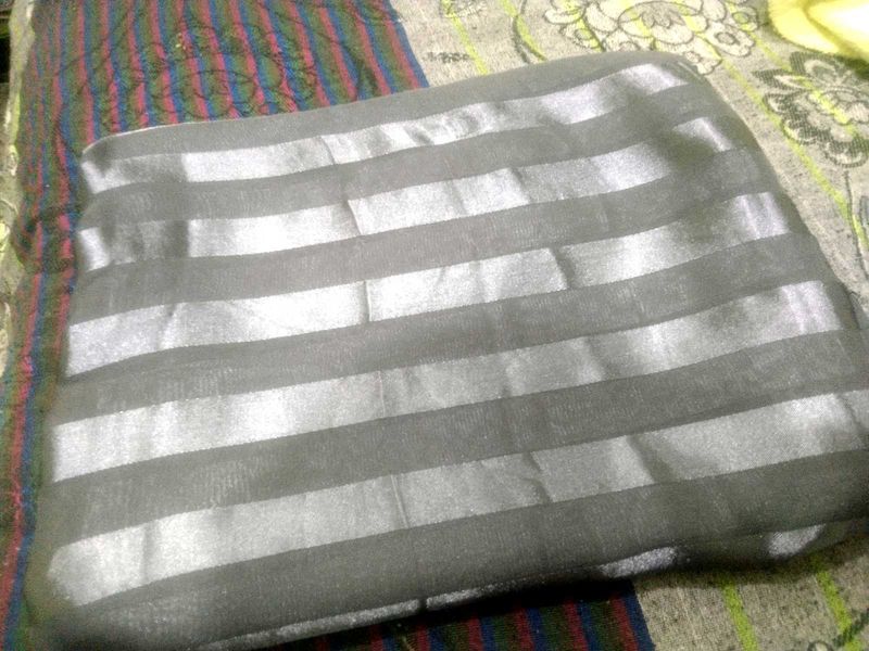 Grey Transpanet Saree