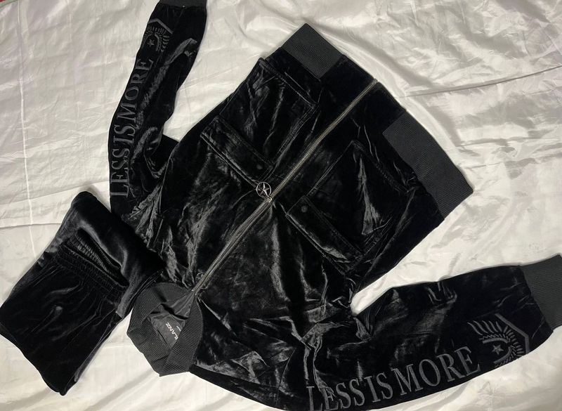 Velvet Zip-Up Jacket