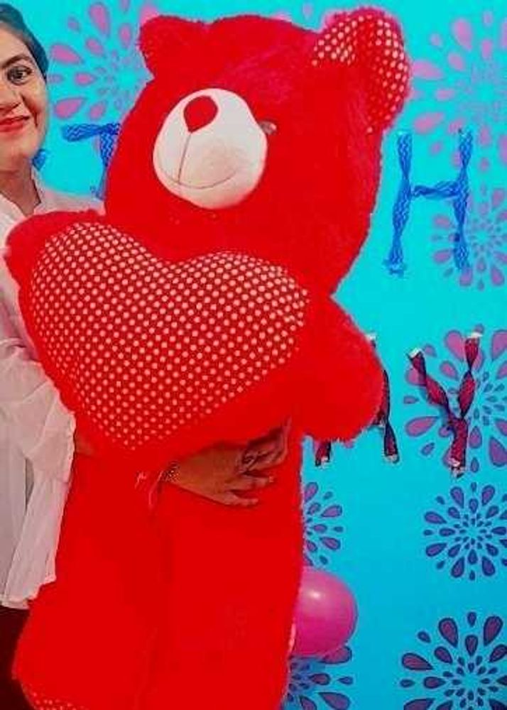 Red Teddy Bear. TODAY OFFER ONLY IN 1000RS