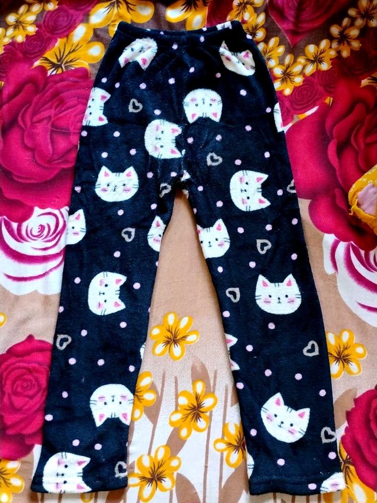 Cute Cat Print Pajama Pants