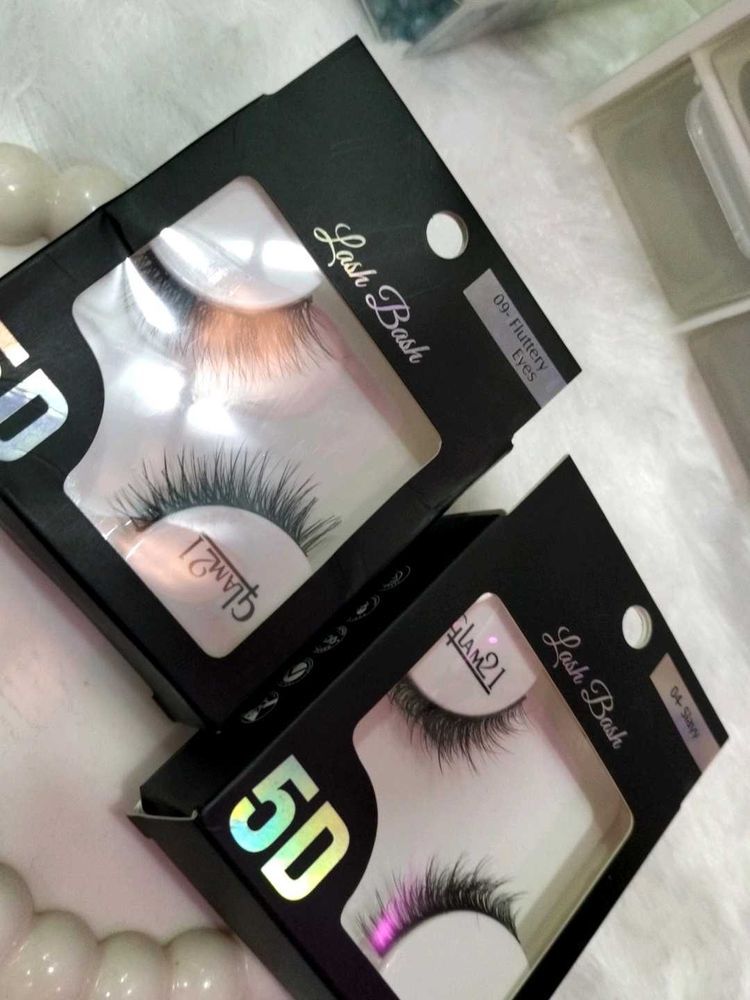 Glam21 5D Lash Bash False Eyelashes(2 set )