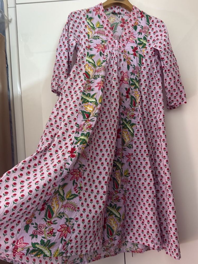 Floral Print Cotton Dress
