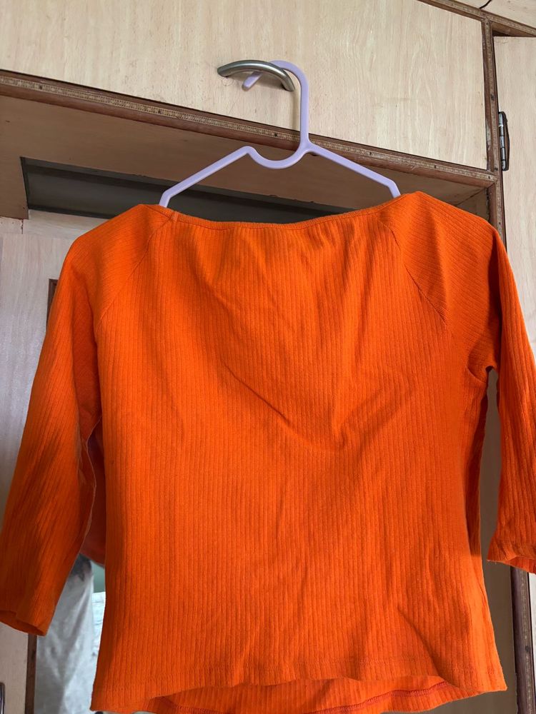 Orange Casual top