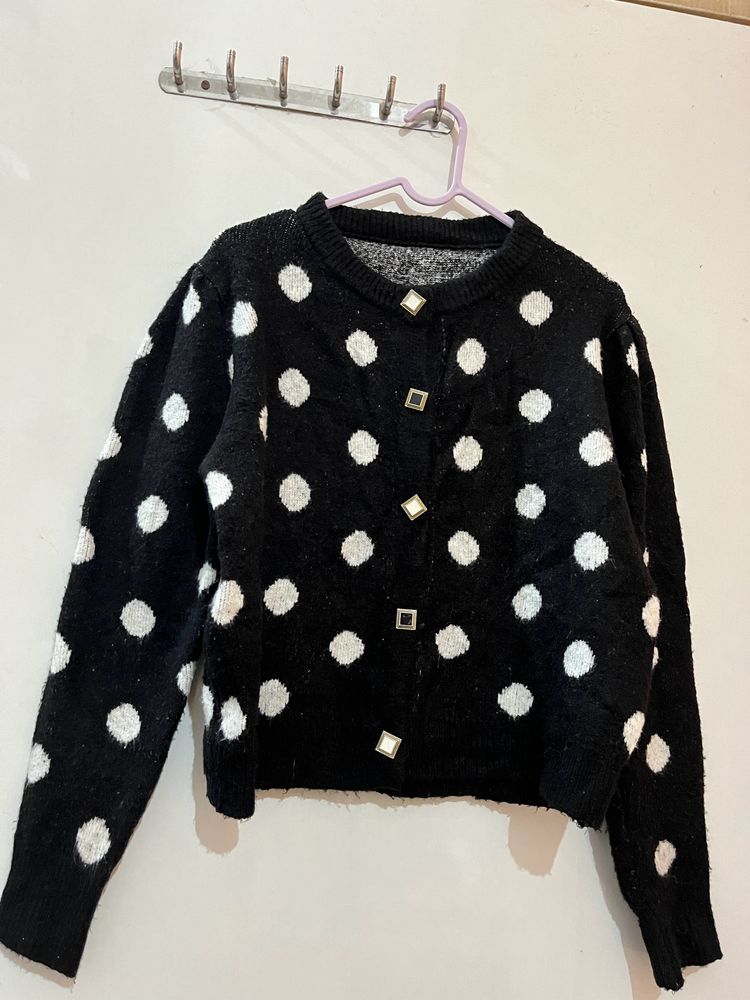 Polka Dot Cardigan
