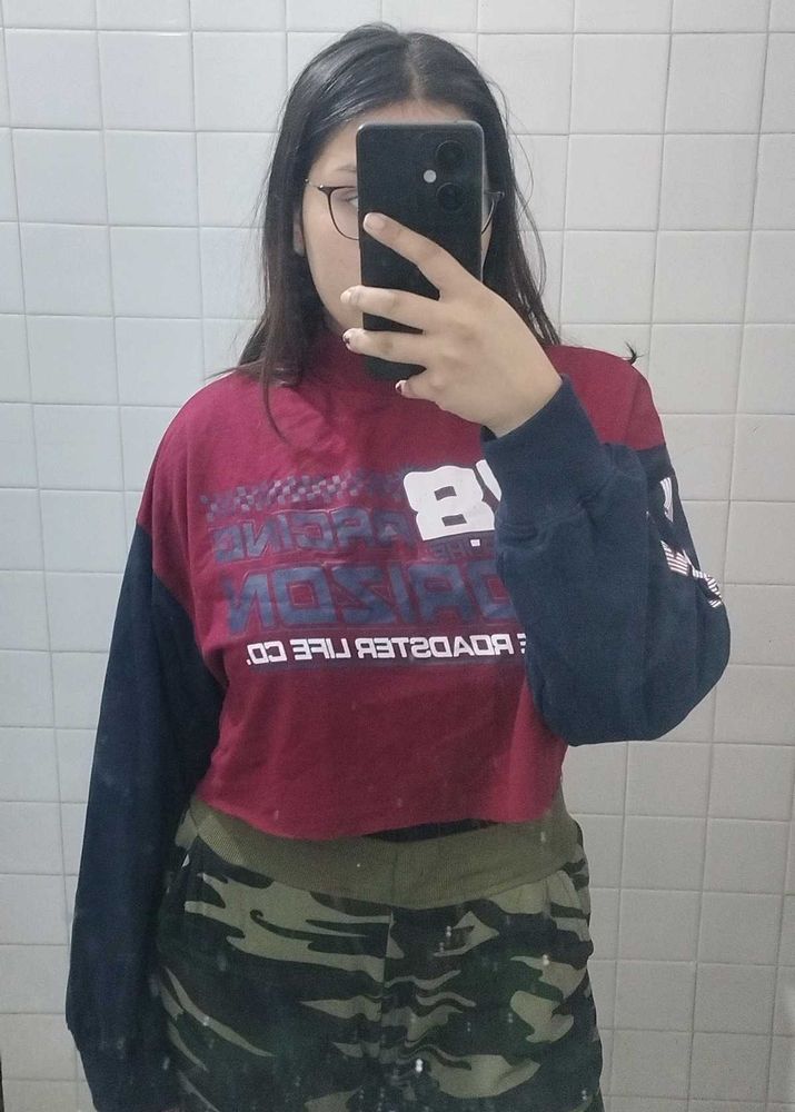 Roadster Cropped Sweatshirt