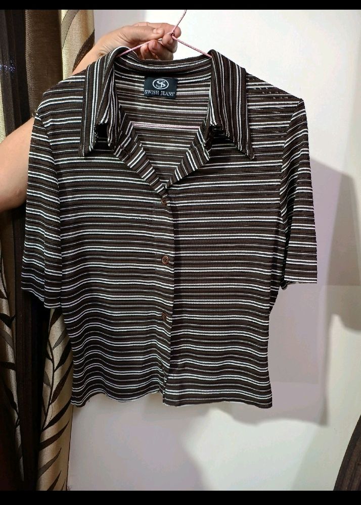 Body Fit Crop Shirt