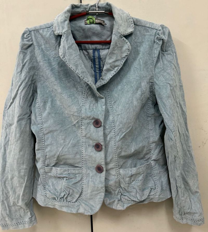 blue corduroy jacket