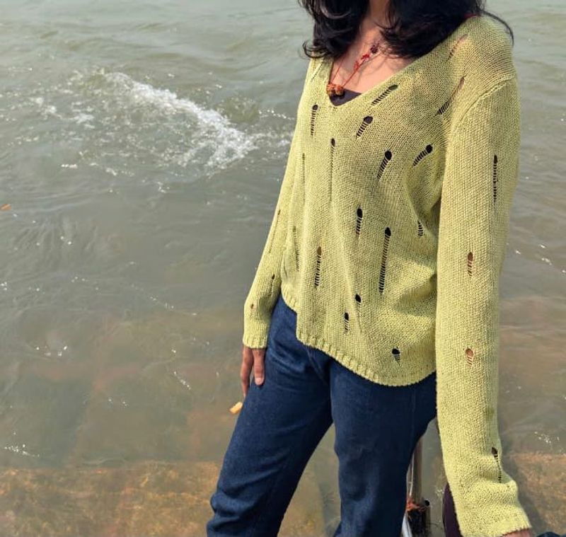 Korean Style Crochet Top