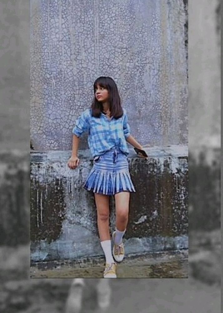 Denim Korean Skirt