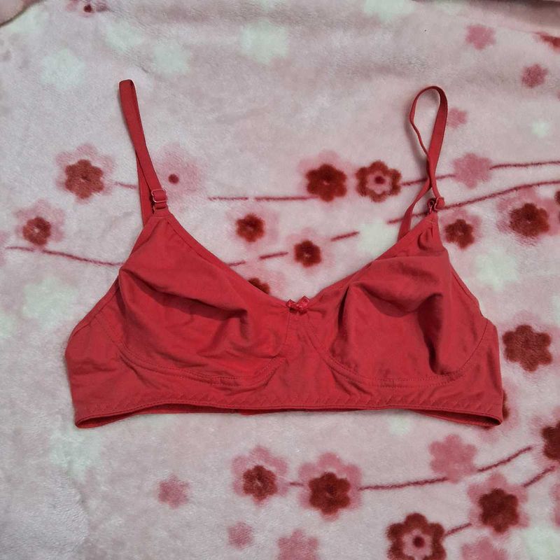 Coral Red Bra