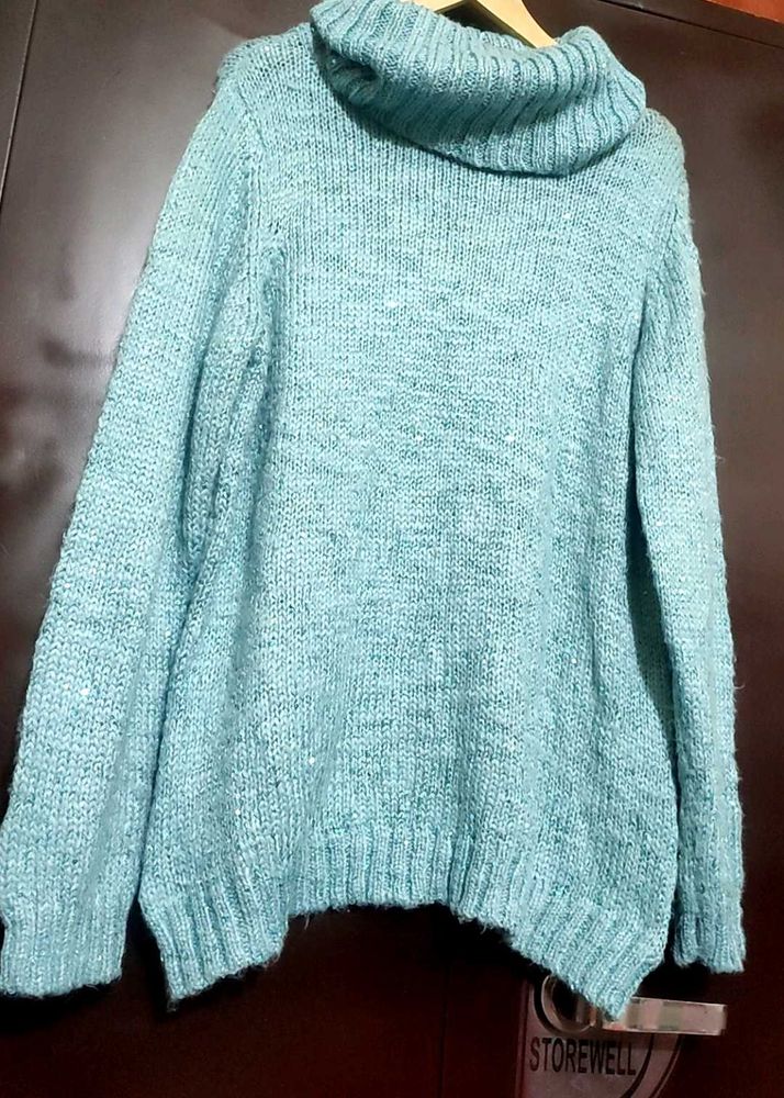 Light Sea🌊Green Winter Top For 42 Bust