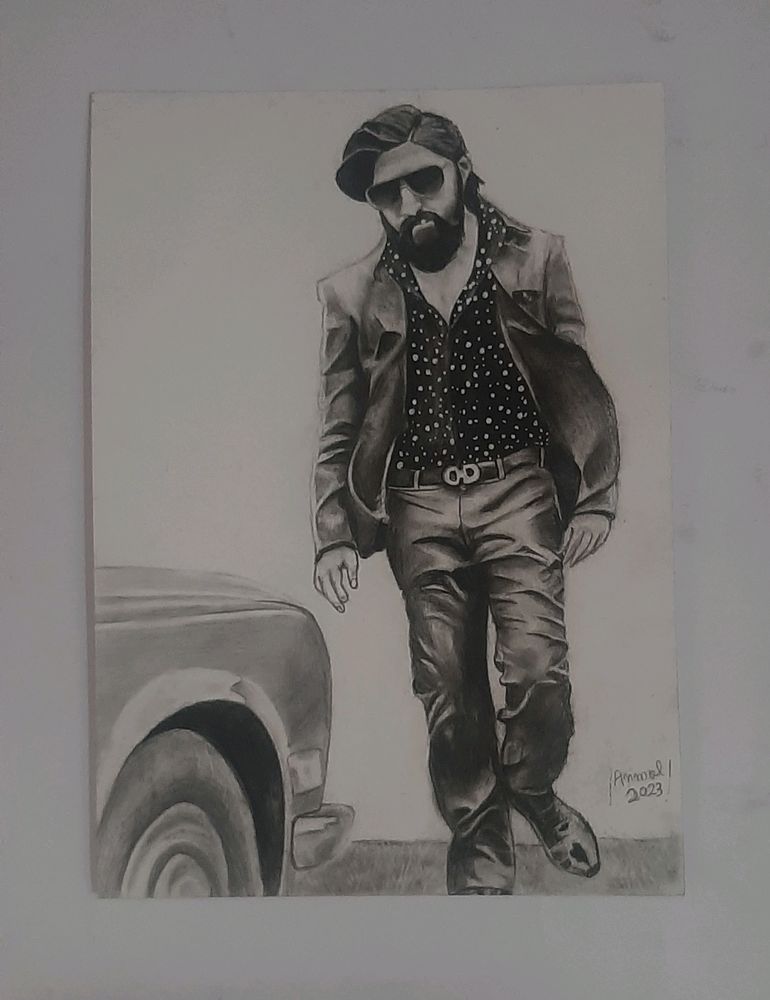 KGF Hero (Rocky Bhai) Drawing