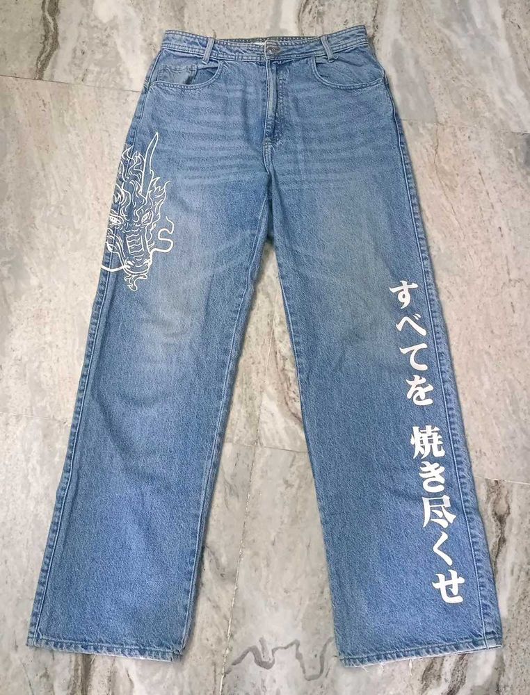 Dragon Graphic Jeans