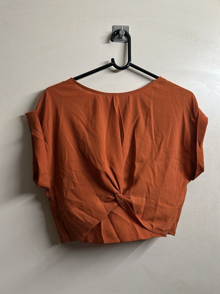 Forever 21 Burnt Orange Crop Top