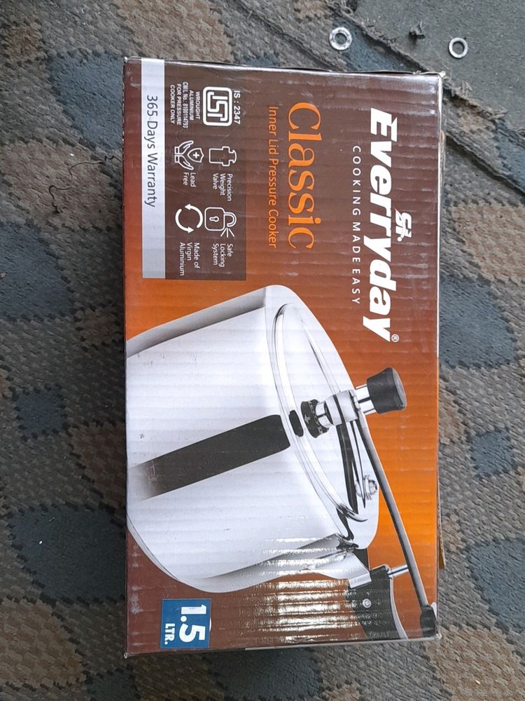 SI EVERYDAY 1.5 LTR ALUMINUM PRESSURE COOKER