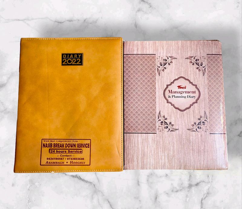 Pack Of Two Large Size Diaries/Notebook