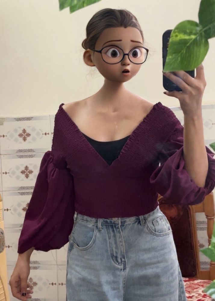 DEEP NECK ZARA TOP