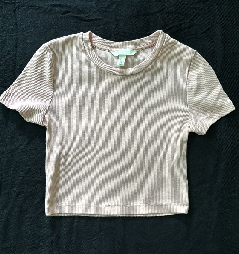 H&amp;M Ribbed jersey top