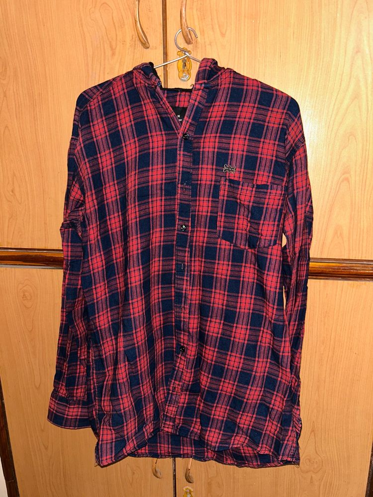 ZARA Plaid Flannel Shirt - Casual Style Size M&amp;S