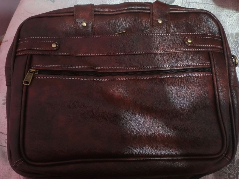Men brown Colour - File , Leptop, Office Bag.