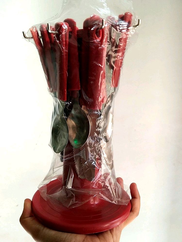 ❤️New Cutlery Set With Stand