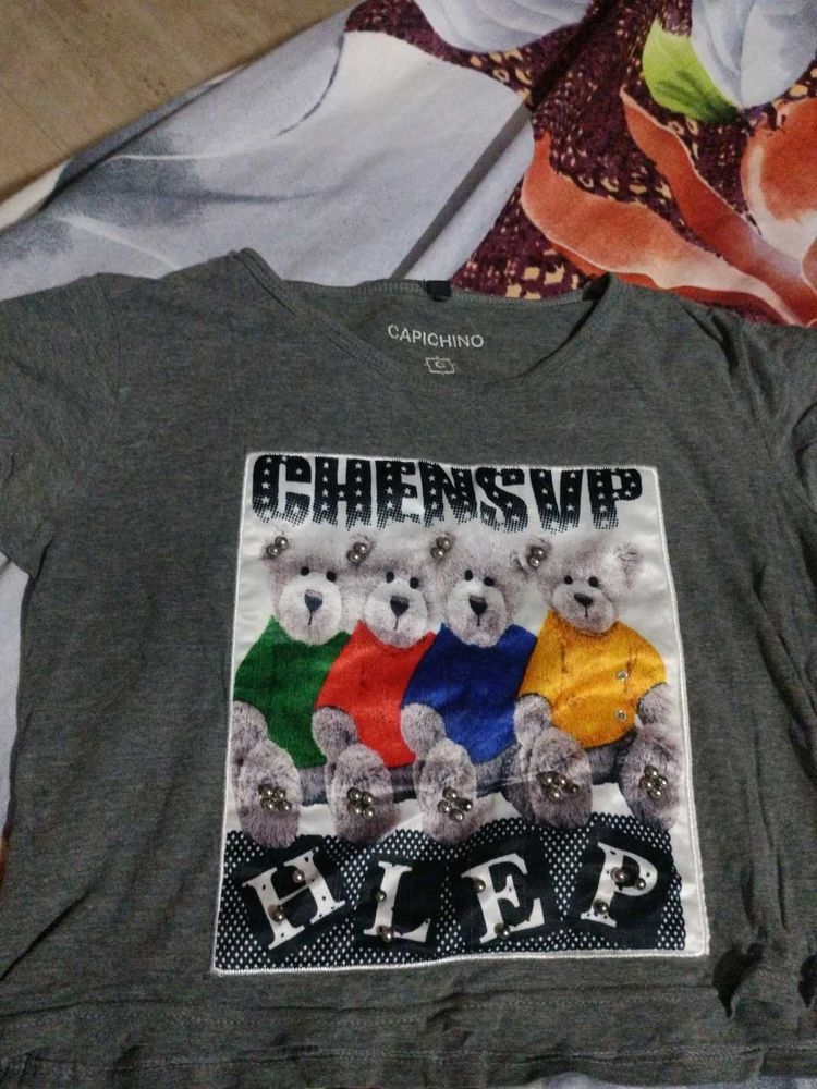 Capichino Teddy Bear Graphic Tee